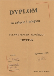 Festiwal Modego Teatru - Dyplom