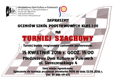 Turniej szachowy MDK-Puawy
