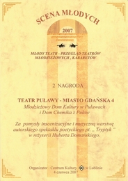 Scena Modych 2007 - II Nagroda