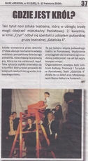 Spektakl GDZIE JEST KR�L w wykonaniu teatru GDA�SKA 4