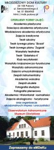 Rekrutacja na zajęcia w roku szkolnym 2025/2026 MDK-Puławy