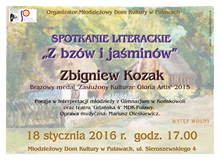 Spotkanie literackie 'Z bz�w i ja�min�w' - Zbigniew Kozak w MDK-Pu�awy