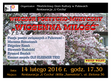 Wiecz�r poetycko-muzyczny 'Wiosenna Mi�o��' MDK-Pu�awy