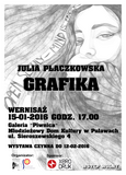 Wystawa grafiki Julii Paczkowskiej w MDK-Puawy